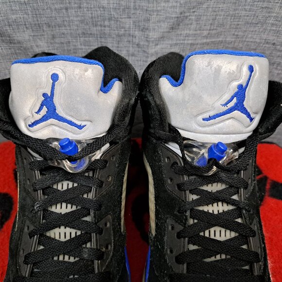 Size 12 Men Nike Air Jordan 5 Racer Blue (CT4838-004) - Picture 11 of 16